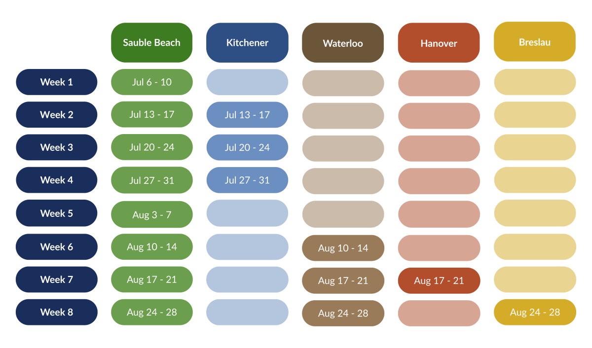 Silver Lake 2026 Day Camp Schedule